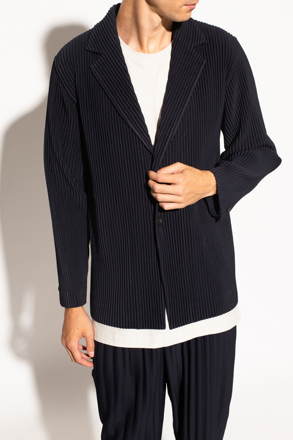 Issey Miyake Homme Plisse Pleated blazer | Men's Clothing